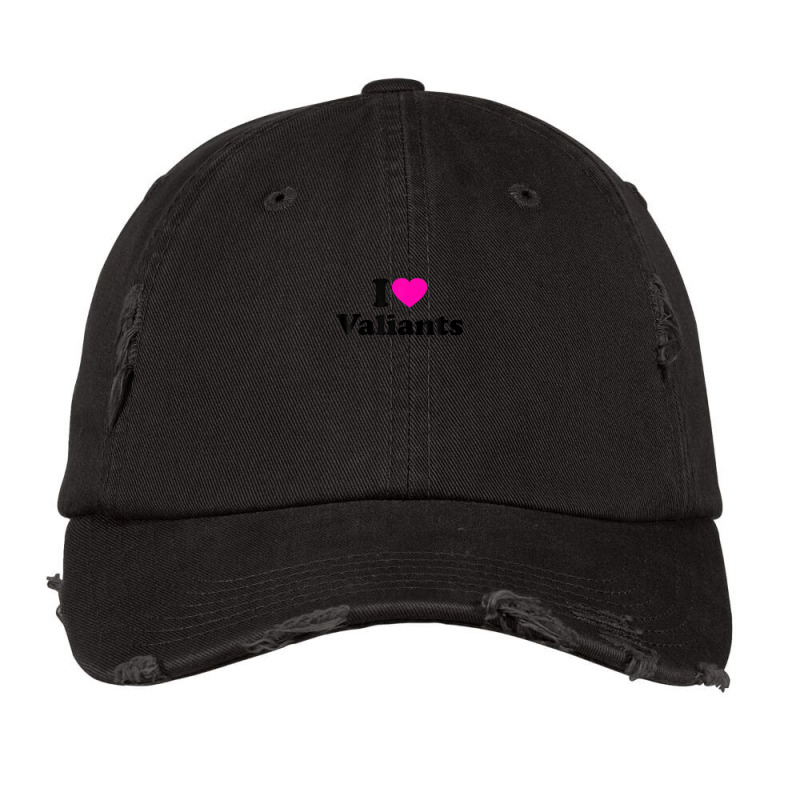 Valiants Love Heart College University Alumni Vintage Cap | Artistshot