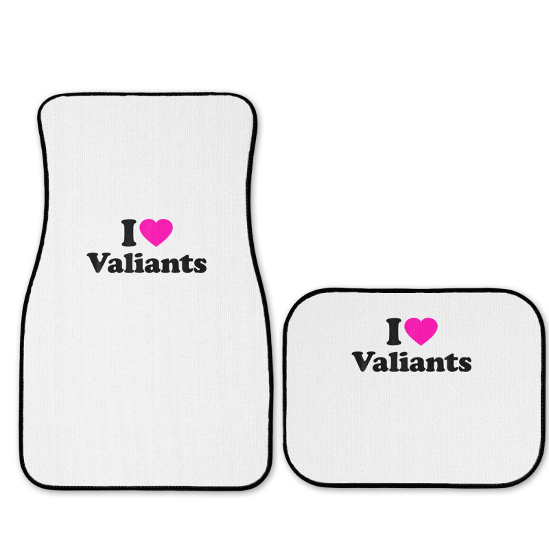 Valiants Love Heart College University Alumni Full Set Car Mats | Artistshot