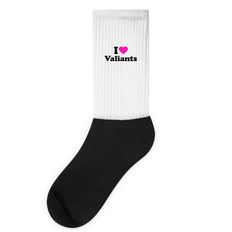 Valiants Love Heart College University Alumni Socks | Artistshot