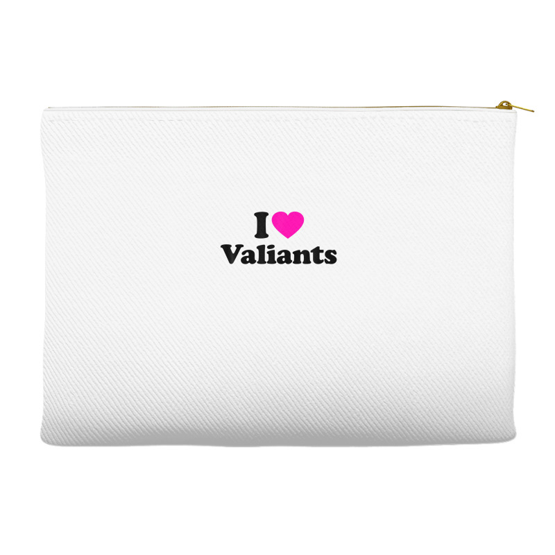 Valiants Love Heart College University Alumni Accessory Pouches | Artistshot