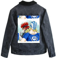 One Piece Eustass Captain Kid And Killer Graphic Unisex Sherpa-lined Denim Jacket | Artistshot