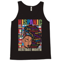 Latina Woman Art Hispanic Heritage Month Latin Country Flags 188 Tank Top | Artistshot