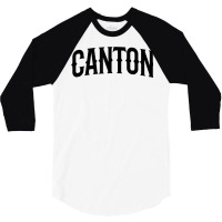 Canton Arch Vintage University Alumni Style T Shirt 3/4 Sleeve Shirt | Artistshot