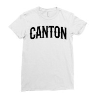 Canton Arch Vintage University Alumni Style T Shirt Ladies Fitted T-shirt | Artistshot