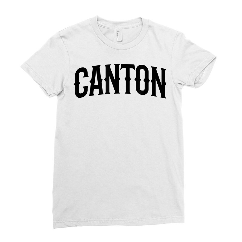 Canton Arch Vintage University Alumni Style T Shirt Ladies Fitted T-shirt | Artistshot