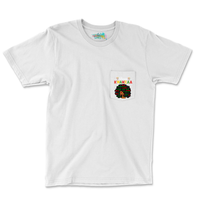 Happy Kwanzaa Decorations African American Seven Principles T Shirt Pocket T-Shirt by kadejahdomenick | Artistshot