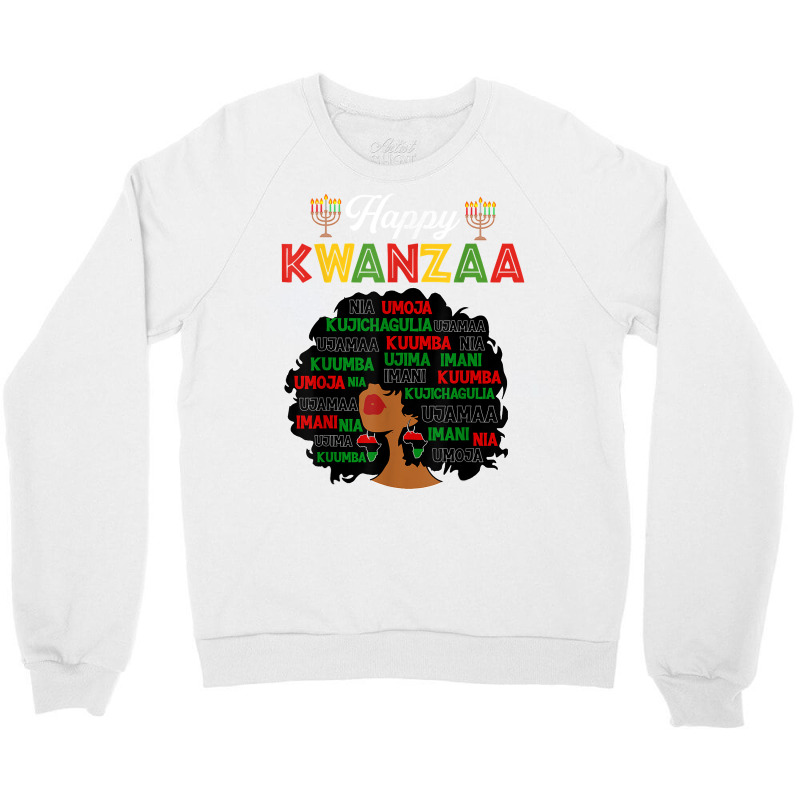 Happy Kwanzaa Decorations African American Seven Principles T Shirt Crewneck Sweatshirt by kadejahdomenick | Artistshot