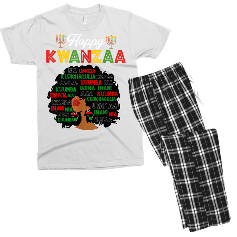 Happy Kwanzaa Decorations African American Seven Principles T Shirt Men's T-shirt Pajama Set by kadejahdomenick | Artistshot