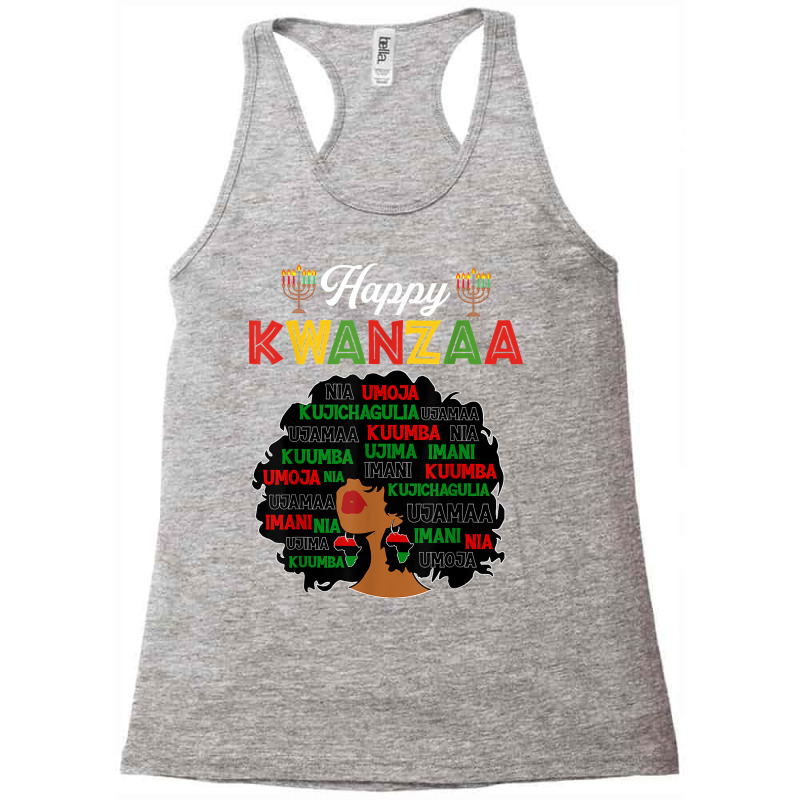 Happy Kwanzaa Decorations African American Seven Principles T Shirt Racerback Tank by kadejahdomenick | Artistshot