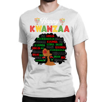 Happy Kwanzaa Decorations African American Seven Principles T Shirt Classic T-shirt | Artistshot