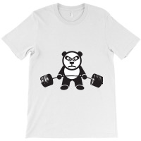 Cute Panda Bear Weightlifting  Deadlift T-shirt | Artistshot