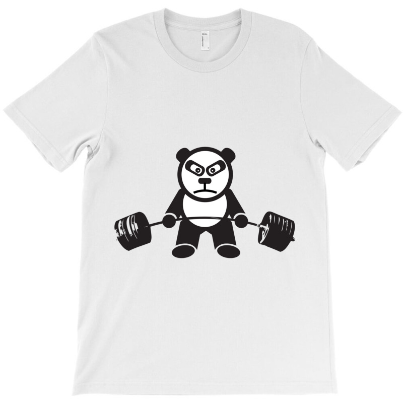 Cute Panda Bear Weightlifting  Deadlift T-shirt | Artistshot