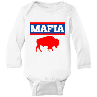 Buffalo Mafia Retro Throwback Classic Vintage-21srn Long Sleeve Baby Bodysuit | Artistshot