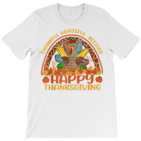 Happy Thanksgiving Thankful Grateful Blessed Turkey Women T Shirt T-shirt | Artistshot