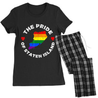 Vintage The Pride Of Staten Island New York  Gay Pride Tee Women's Pajamas Set | Artistshot