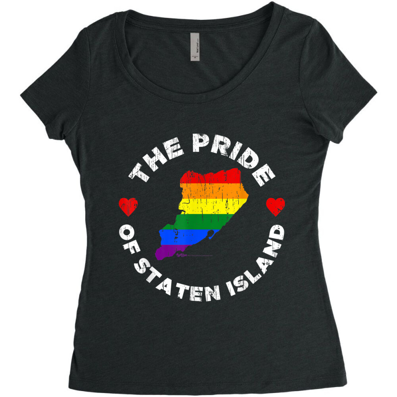 Vintage The Pride Of Staten Island New York  Gay Pride Tee Women's Triblend Scoop T-shirt by ANDREWAVIS | Artistshot