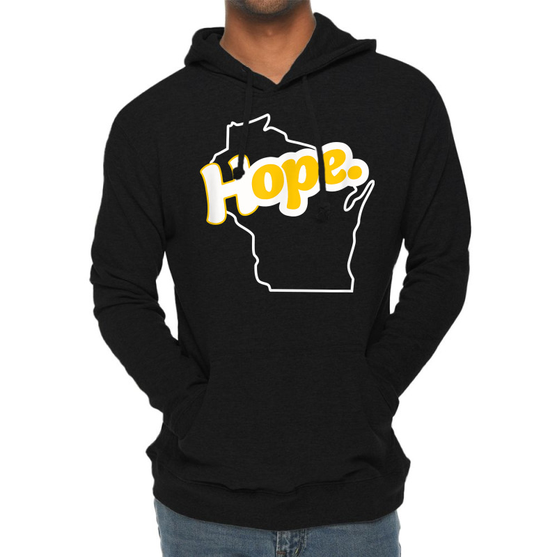 Hope   Wisconsin Design T Shirt Lightweight Hoodie | Artistshot