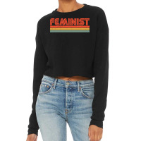 Retro Feminist 70s Style Feminism Pullover Hoodie Cropped Sweater | Artistshot