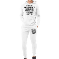 Instant Intelligence Research Specialist Just Add Coffee T Shirt Hoodie & Jogger Set | Artistshot