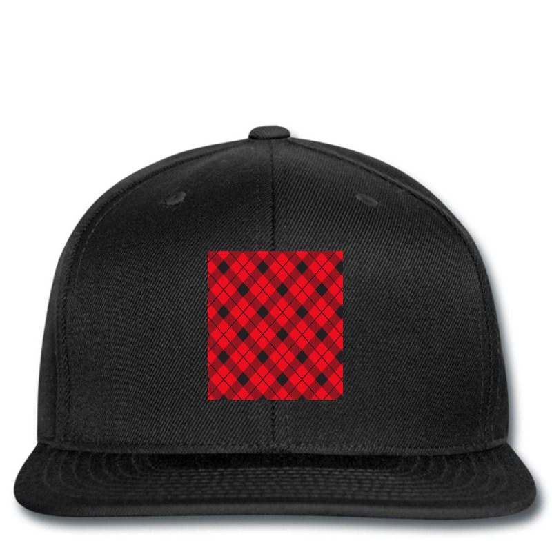 Buffalo Plaid Red Black Checks Pattern-nktxb Printed Hat | Artistshot