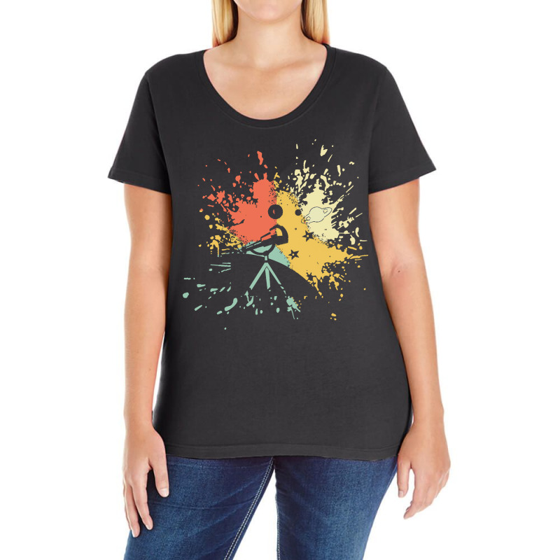 Stargazing T  Shirt S T A R G A Z I N G I N K S P L A S H T  Shirt Ladies Curvy T-Shirt by zschowalter288 | Artistshot