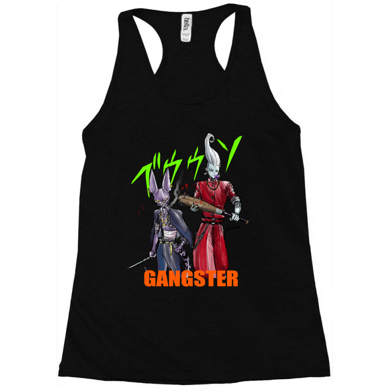 Beerus & Whis In Gangster Styles Racerback Tank by Box Bingham | Artistshot