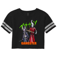 Beerus & Whis In Gangster Styles Scorecard Crop Tee | Artistshot