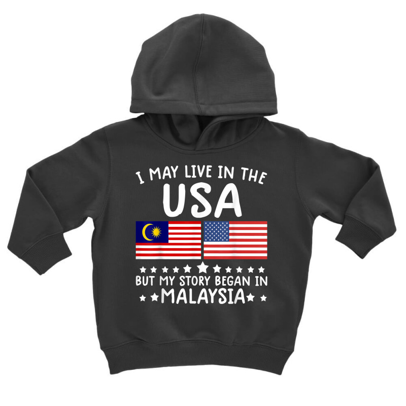 Malaysian Roots Shirt Half American Flag Malaysiaflag Tee T Shirt Toddler Hoodie by mintywotm | Artistshot