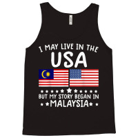 Malaysian Roots Shirt Half American Flag Malaysiaflag Tee T Shirt Tank Top | Artistshot