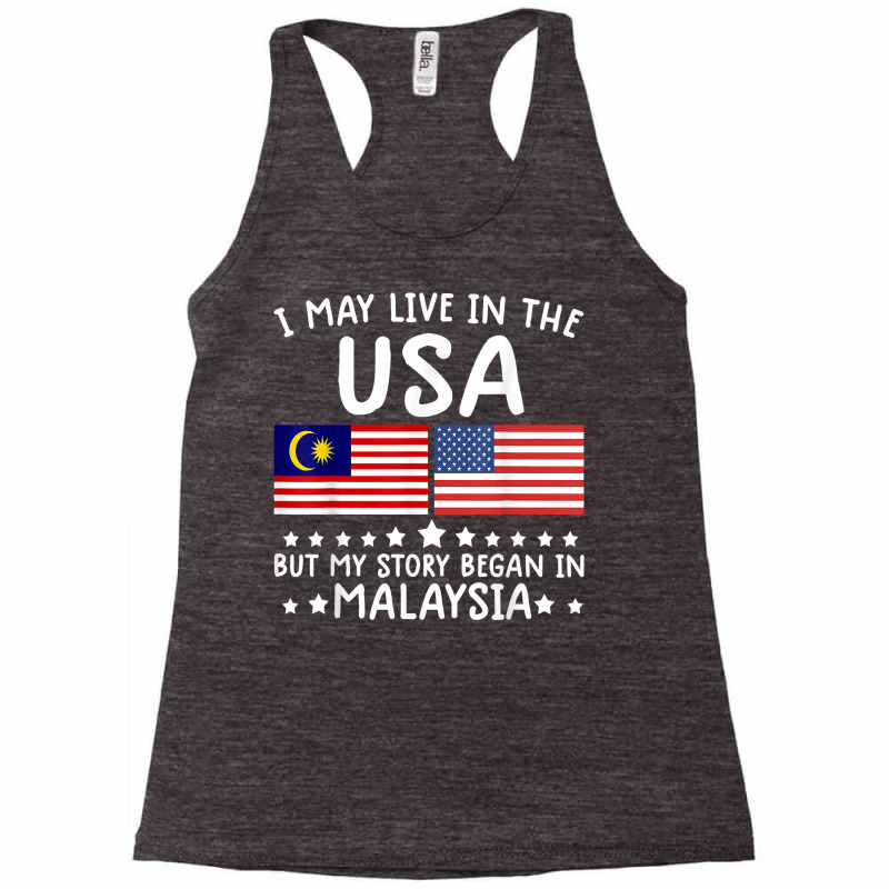 Malaysian Roots Shirt Half American Flag Malaysiaflag Tee T Shirt Racerback Tank by mintywotm | Artistshot