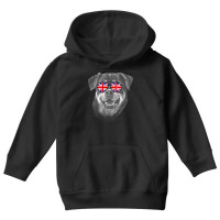 Rottweiler T  Shirt Rottweiler United Kingdom Flag Sunglass T  Shirt Youth Hoodie | Artistshot