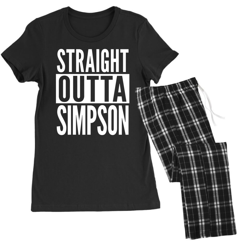 Simpson Straight Outta College University Alumni Women's Pajamas Set by cekiccachevc | Artistshot