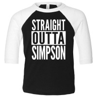 Simpson Straight Outta College University Alumni Toddler 3/4 Sleeve Tee | Artistshot