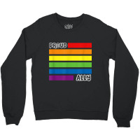 Proud Ally Pride Shirt Gay Lgbt Day Month Flag Rainbow Crewneck Sweatshirt | Artistshot