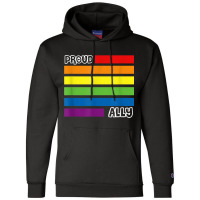 Proud Ally Pride Shirt Gay Lgbt Day Month Flag Rainbow Champion Hoodie | Artistshot