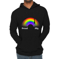 Proud Ally Rainbow Lgbt Gay Pride Day Month Parade Lightweight Hoodie | Artistshot