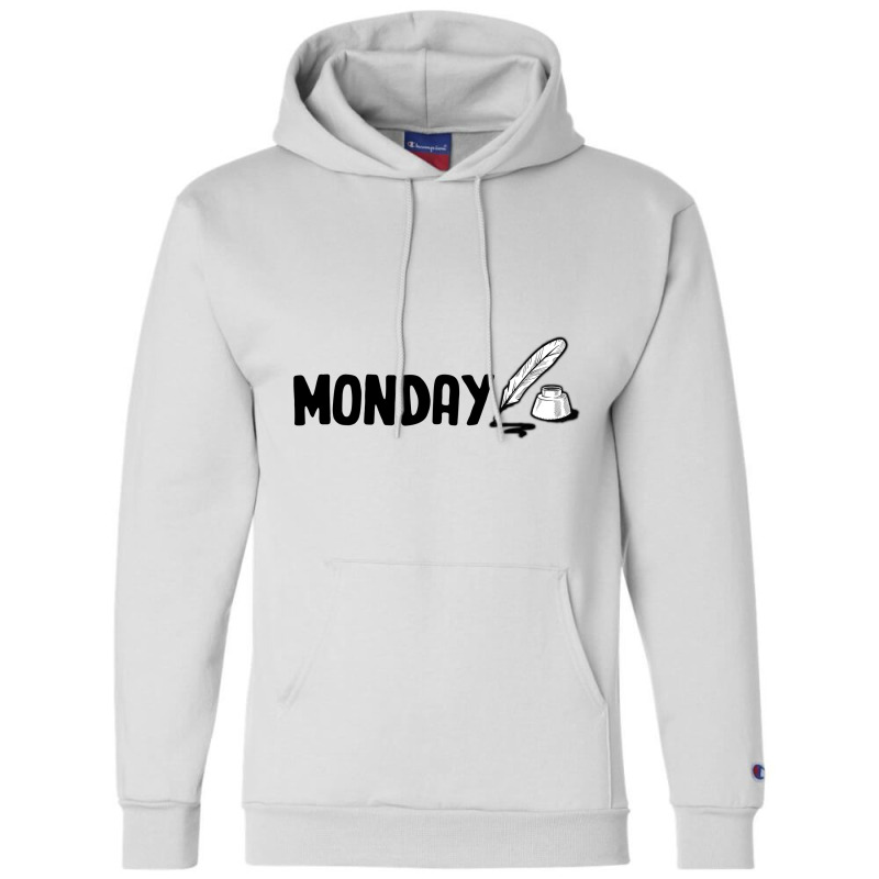 Monday Text Champion Hoodie | Artistshot