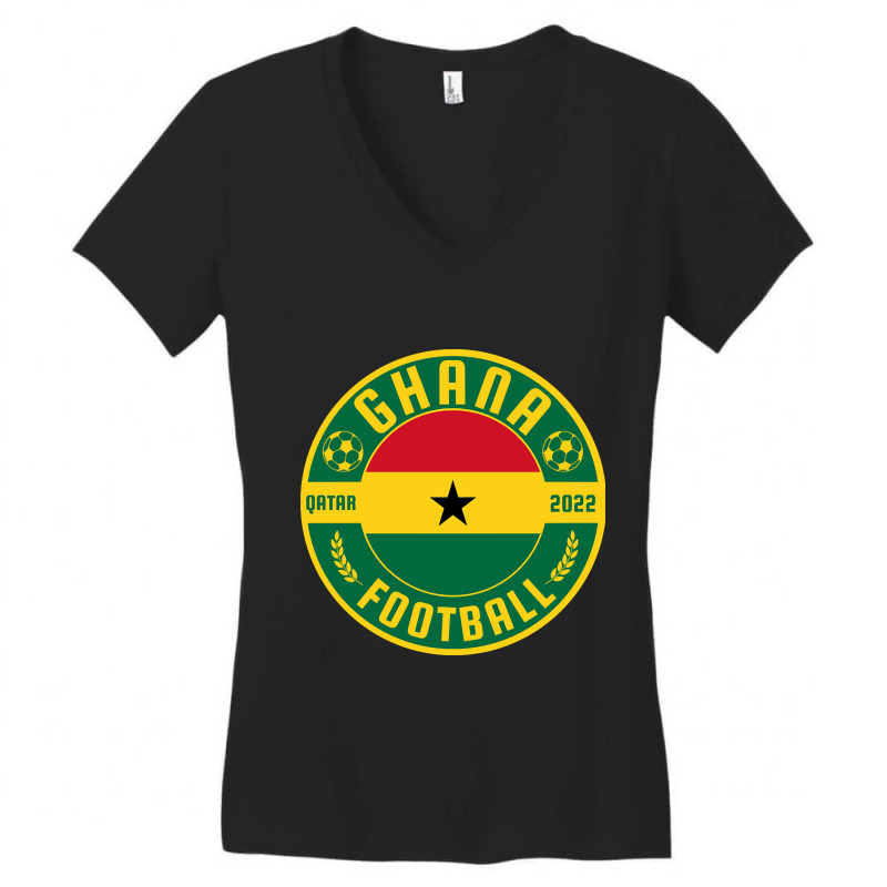 Ghana Football-wktct Women's V-Neck T-Shirt by Brink Beaulah | Artistshot