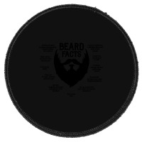 Beard Facts (black) Round Patch | Artistshot