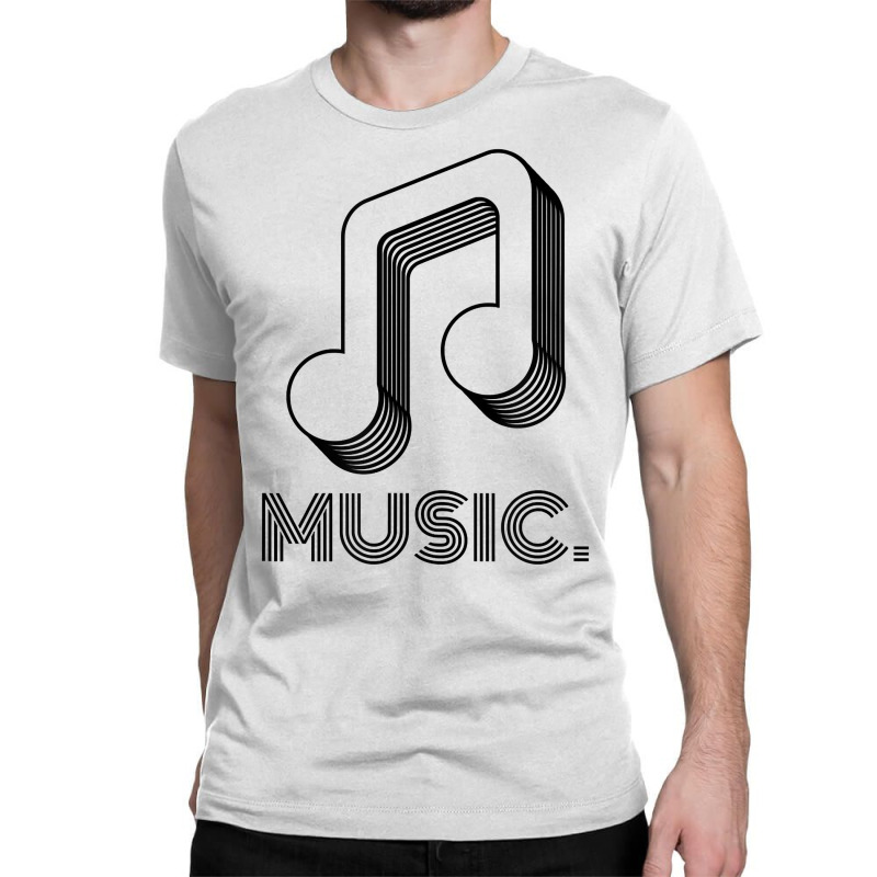 Music With A Note   Music T Shirt Classic T-shirt by toraprqwfg | Artistshot