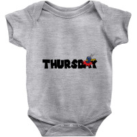 Thursday Text Baby Bodysuit | Artistshot