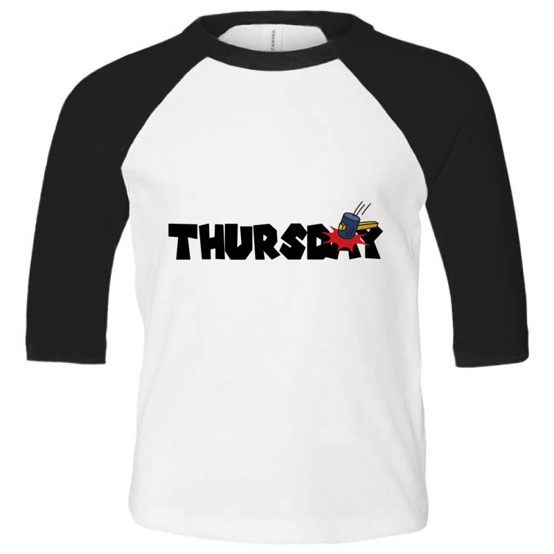 Thursday Text Toddler 3/4 Sleeve Tee by robet | Artistshot