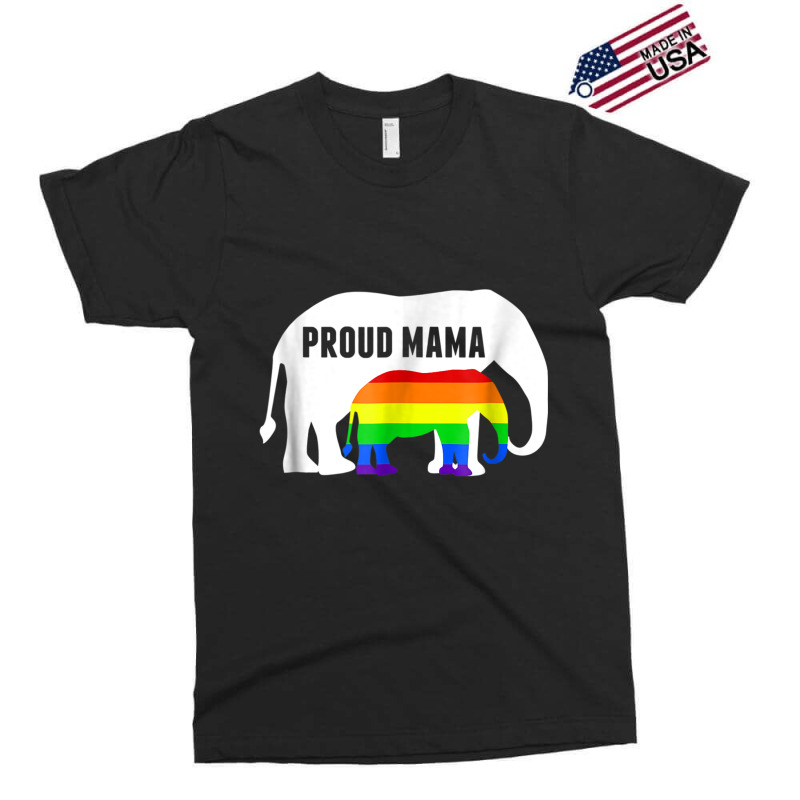 Proud Lgbt Mama Rainbow Elephant   Gay Pride Mom Exclusive T-shirt | Artistshot