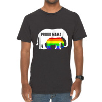 Proud Lgbt Mama Rainbow Elephant   Gay Pride Mom Vintage T-shirt | Artistshot