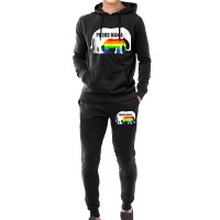 Proud Lgbt Mama Rainbow Elephant   Gay Pride Mom Hoodie & Jogger Set | Artistshot