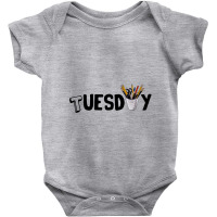 Tuesday Text Baby Bodysuit | Artistshot