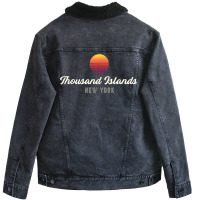 Thousand Islands New York Bass Fishing T Shirt Unisex Sherpa-lined Denim Jacket | Artistshot