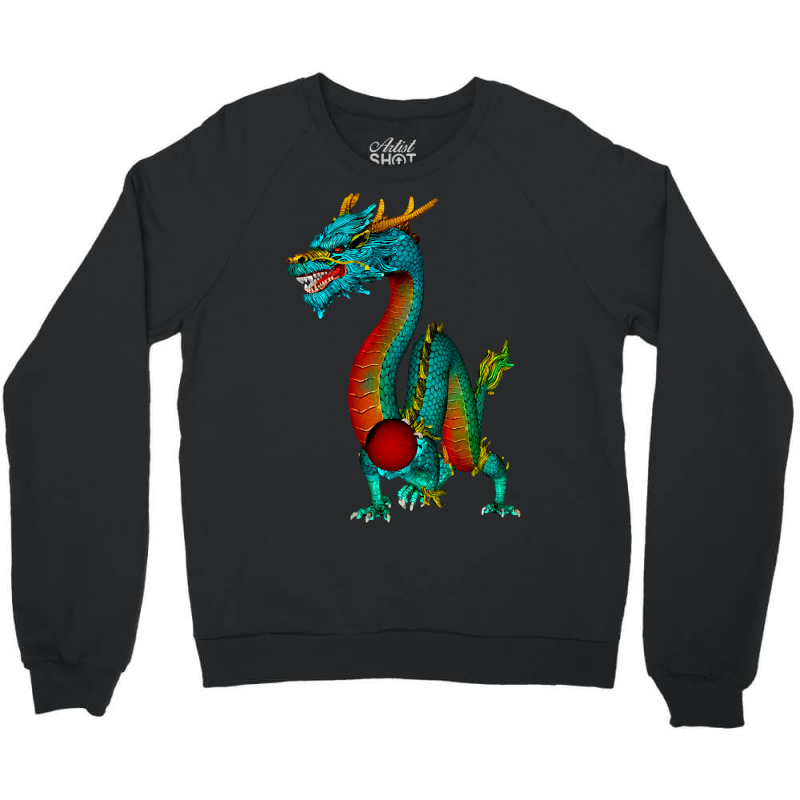 Colorful Chinese Dragon-bzxqh Crewneck Sweatshirt | Artistshot