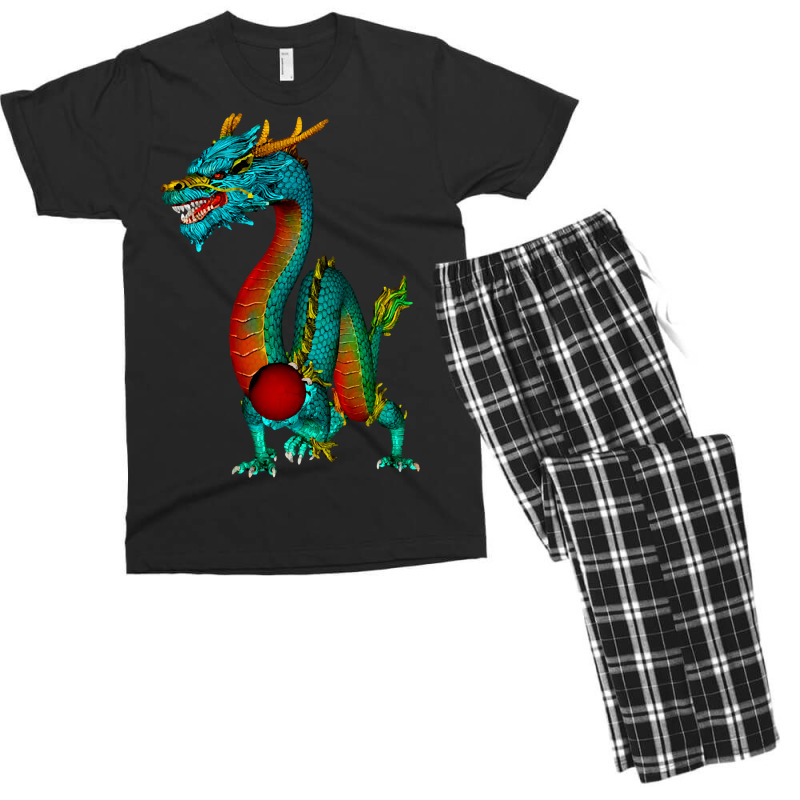 Colorful Chinese Dragon-bzxqh Men's T-shirt Pajama Set | Artistshot