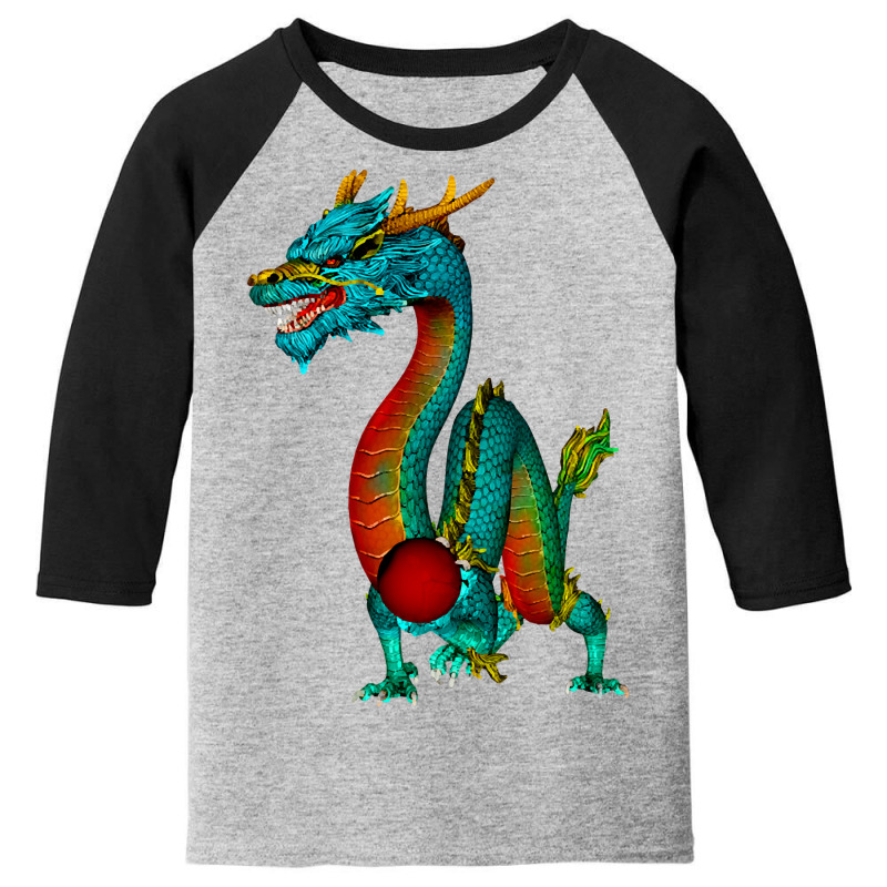 Colorful Chinese Dragon-bzxqh Youth 3/4 Sleeve | Artistshot